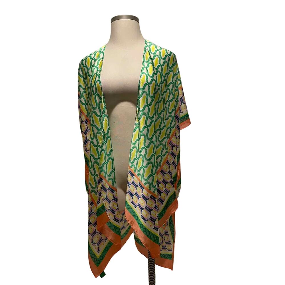 Style Plus Boutique Size One Size Peach Print Kimono